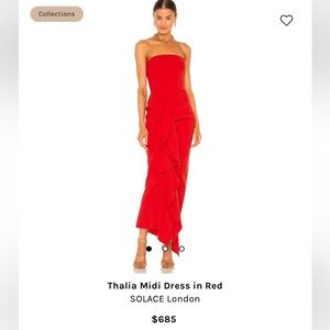 Solace London Thalia MIDI Dress NWOT